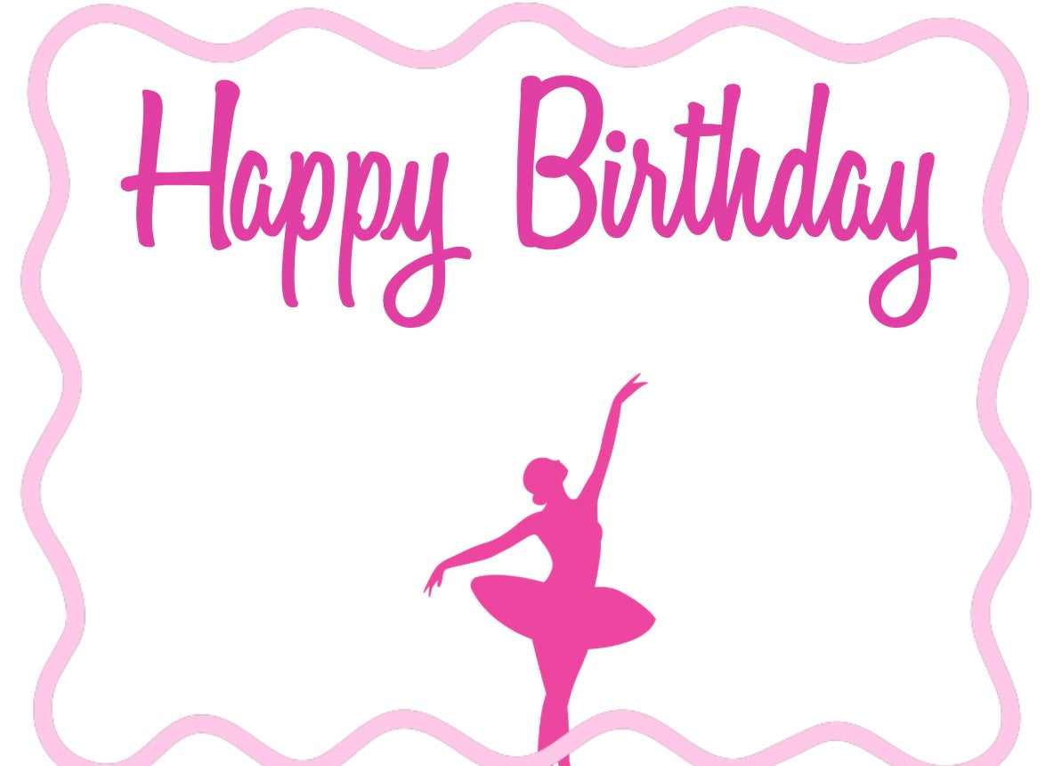 Ballerina Birthday